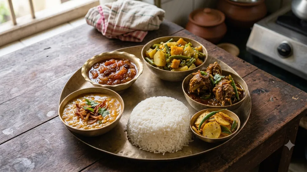 Mutton Kosha Thali